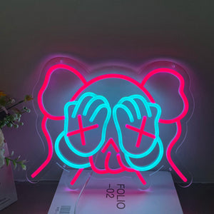 Kaws Neon Sign