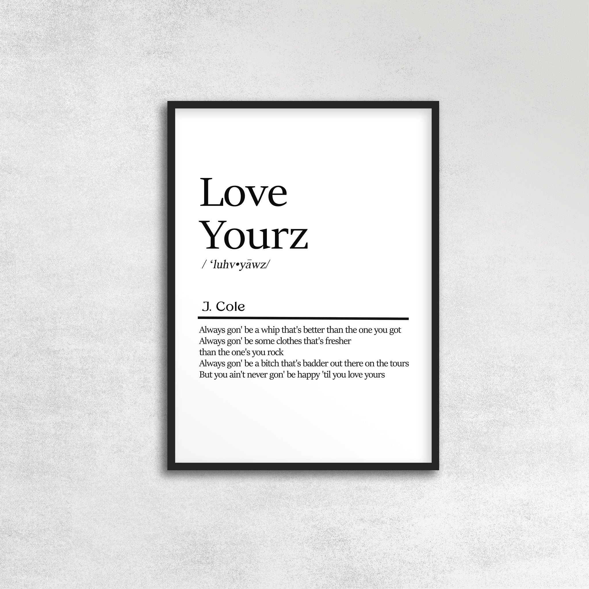 Love Yourz Poster