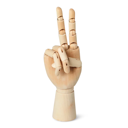 Wooden Hand Jewelry Holder