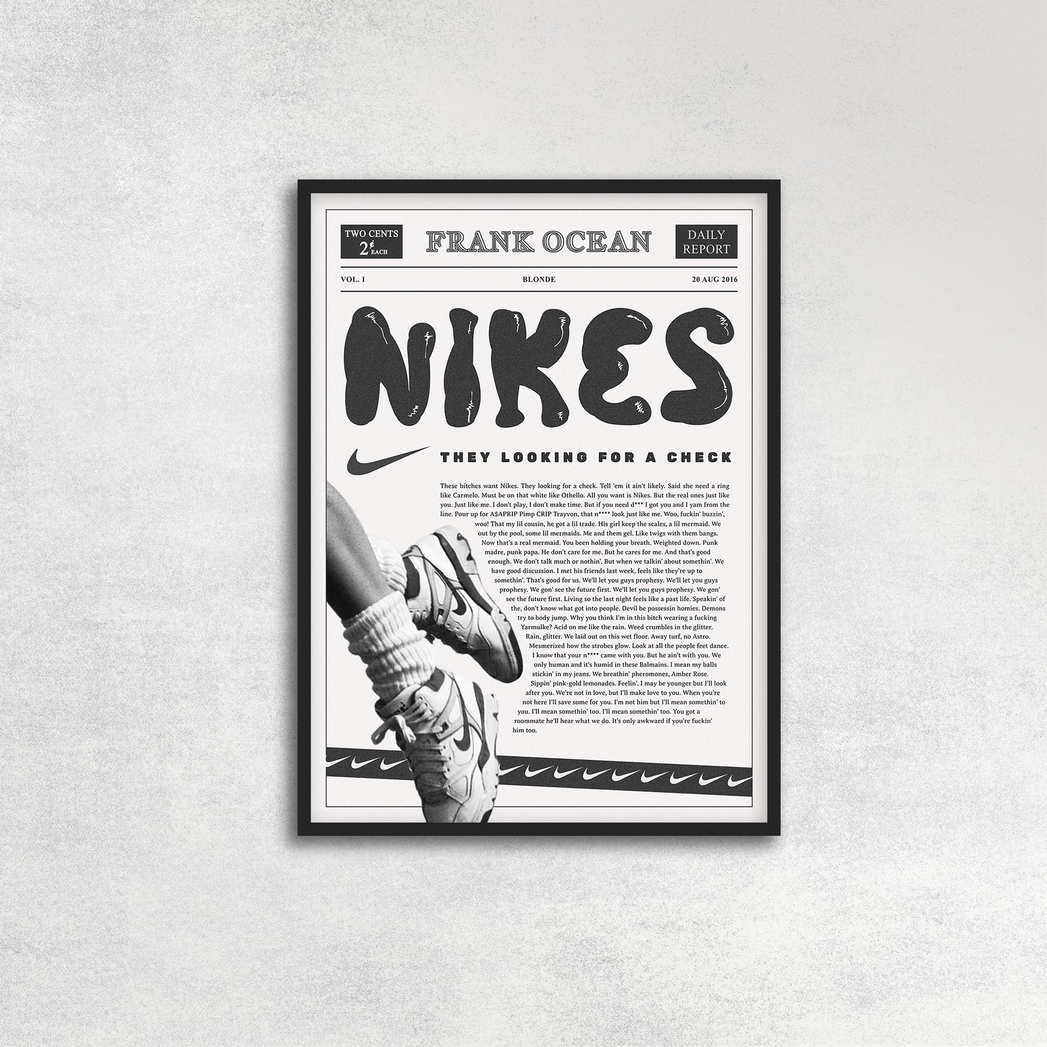 NIKES ON MY FEET Poster